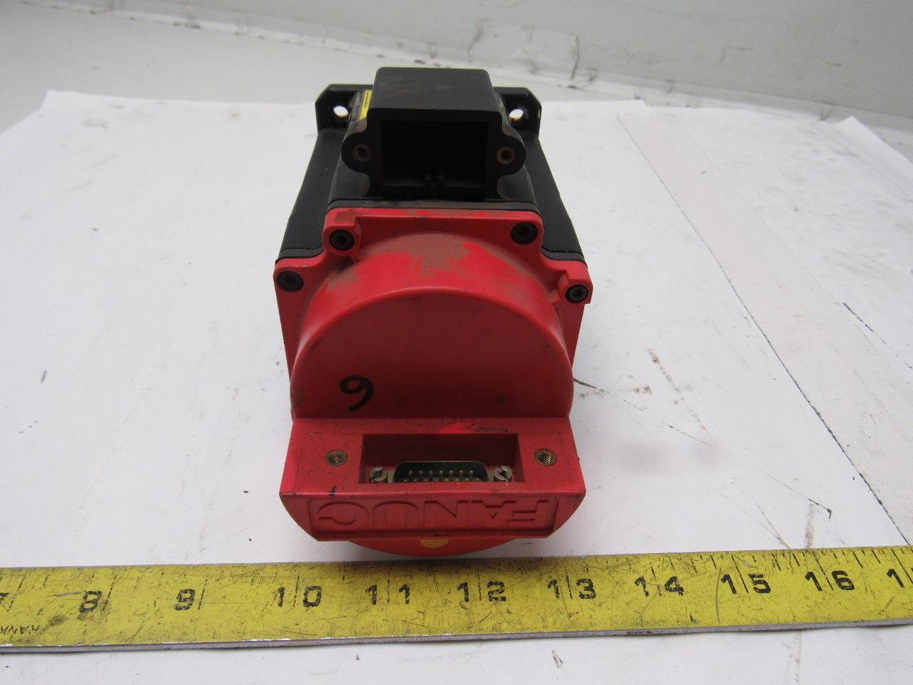 Fanuc A06B-0371-B069 90V 1.0Nm Stall 3Ph 3000RPM Perm Magnet AC Servo Motor