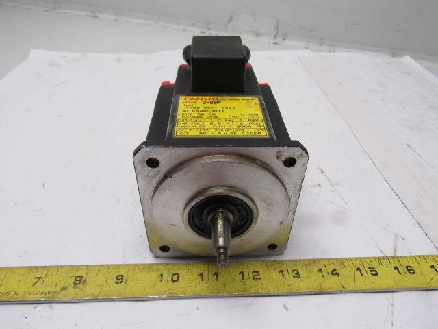 Fanuc A06B-0371-B069 90V 1.0Nm Stall 3Ph 3000RPM Perm Magnet AC Servo Motor