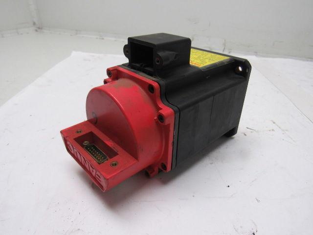 Fanuc A06B-0371-B069 90V 1.0Nm Stall 3Ph 3000RPM Perm Magnet AC Servo Motor
