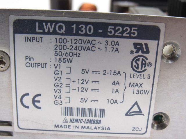 Nemic Lambda LWQ130-5225 Power Supply For Panasonic Robot Controller
