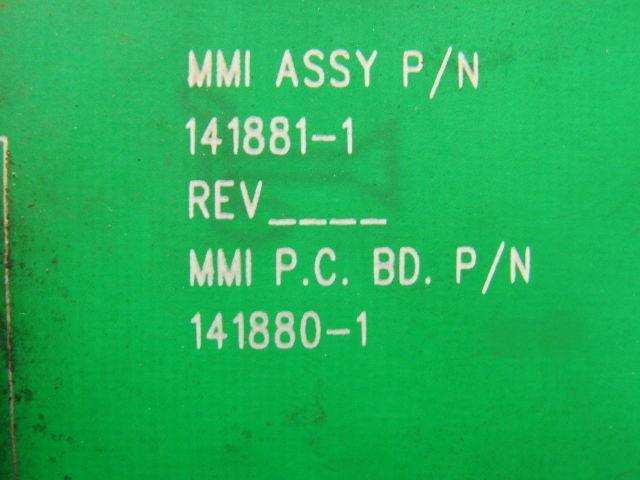 MMI Assembly P/N 141881-1 MMIPC Board P/N 141880-1 Relay Switch Operator Board