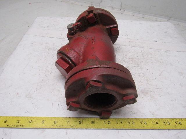 2" Flange Iron Pipe Wye Clean Out Bypass Divert Valve