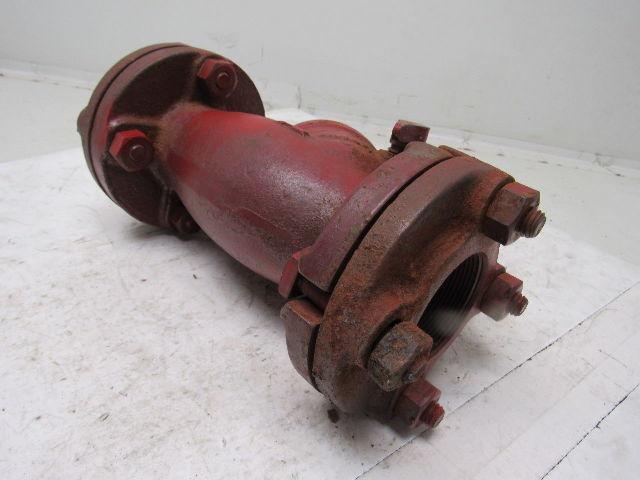 2" Flange Iron Pipe Wye Clean Out Bypass Divert Valve