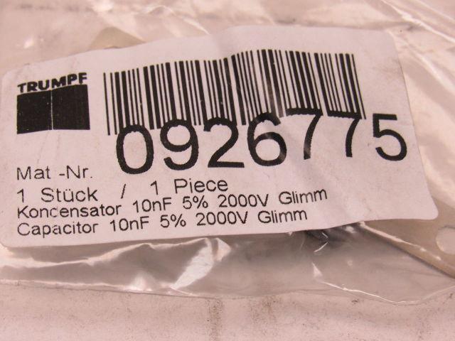 Trumpf 0926775 Capacitor 10nF 5% 20 Lot of 3