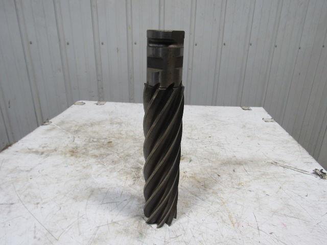 Quinco 3" HSS 8 Flute Twist End Mill 2-1/2" Combo Shank 12" Edge