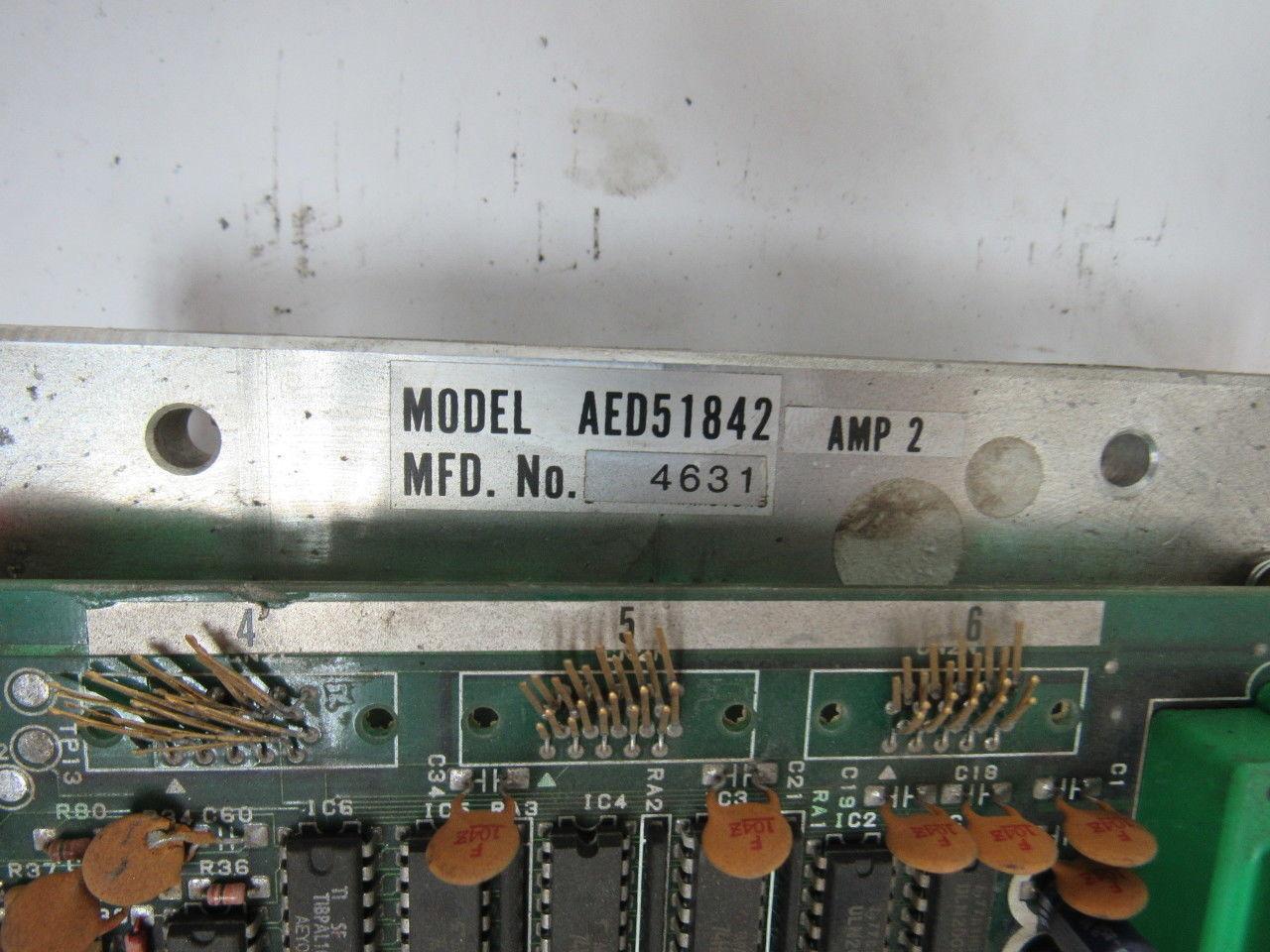 Matsushita Electric Panasonic AED51842 Servo Amplifier 2 Amp Damaged