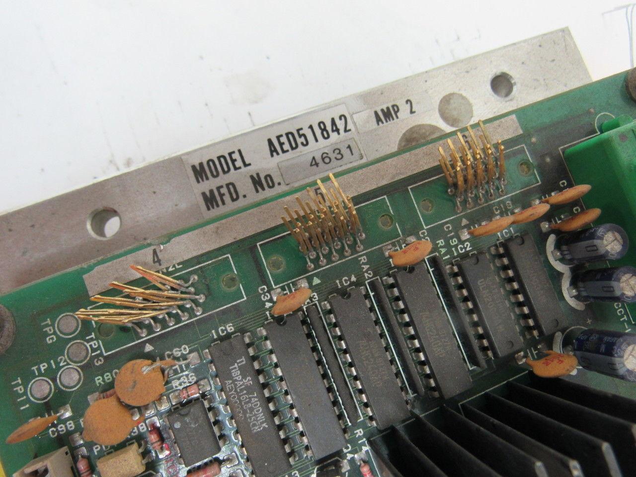 Matsushita Electric Panasonic AED51842 Servo Amplifier 2 Amp Damaged