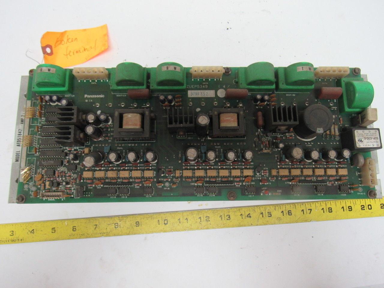 Matsushita Electric Panasonic AED51842 Servo Amplifier 2 Amp Damaged