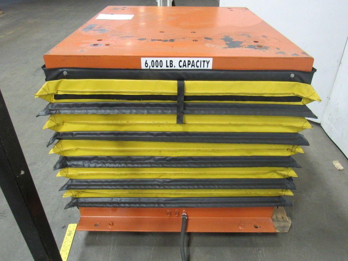 Airfloat 6000Lb Capacity Pneumatic Scissor Lift Table 48"x42" Top 12-36" Travel