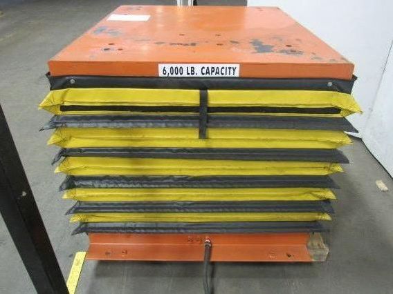 Airfloat 6000Lb Capacity Pneumatic Scissor Lift Table 48"x42" Top 12-36" Travel