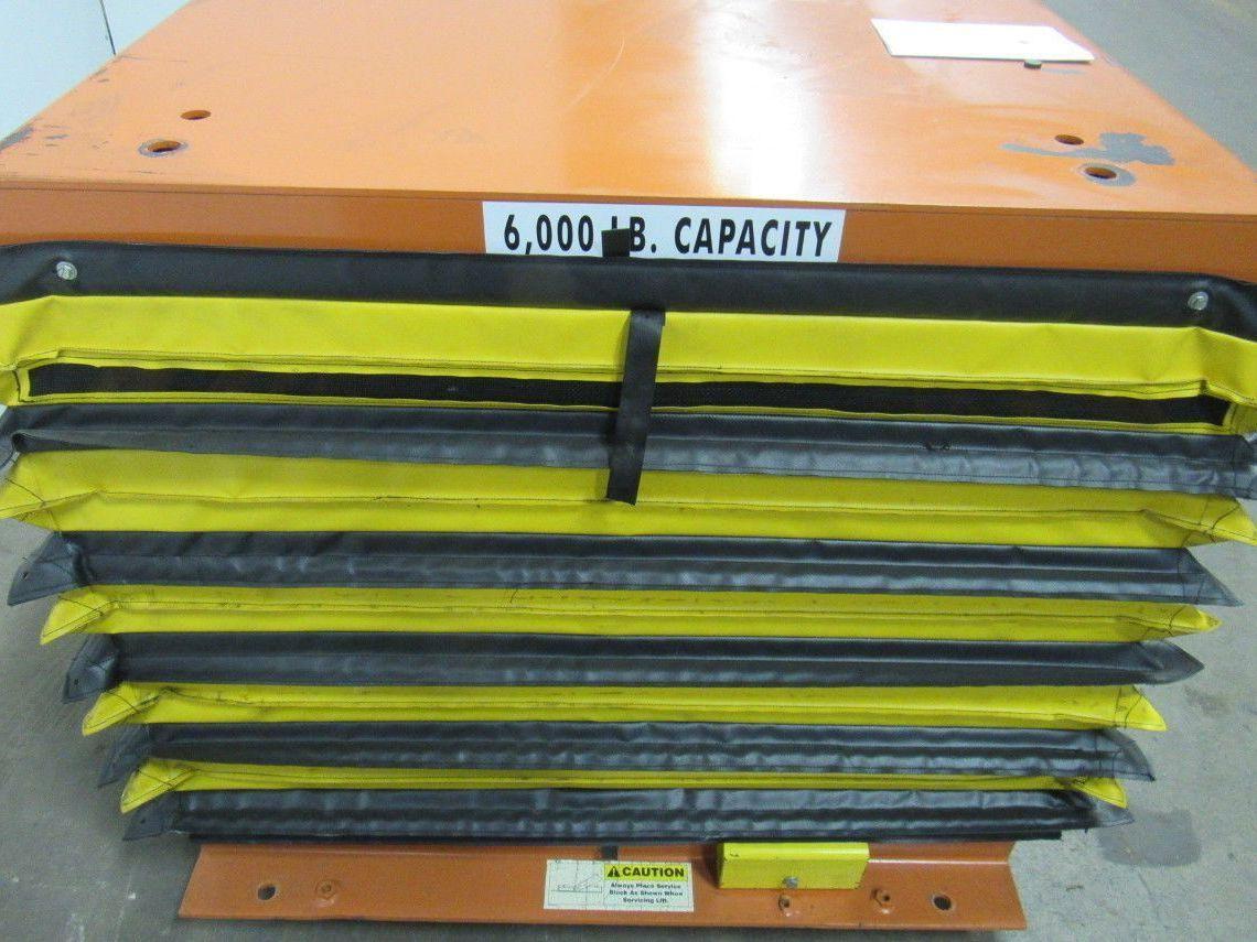 Airfloat 6000Lb Capacity Pneumatic Scissor Lift Table 48"x42" Top 12-36" Travel