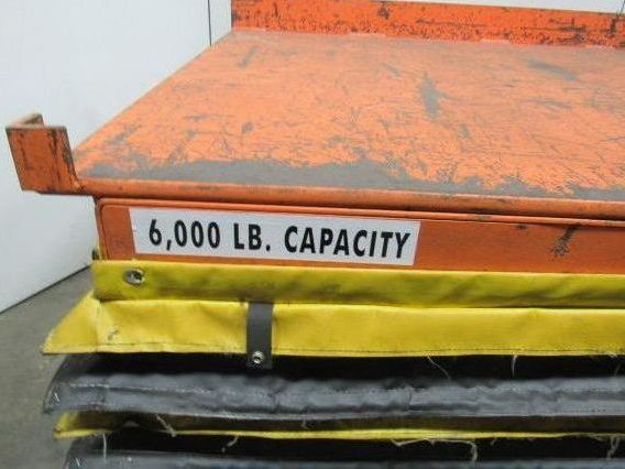 Airfloat 6000Lb Capacity Pneumatic Scissor Lift Table 60"x47" Top 11-36" Travel