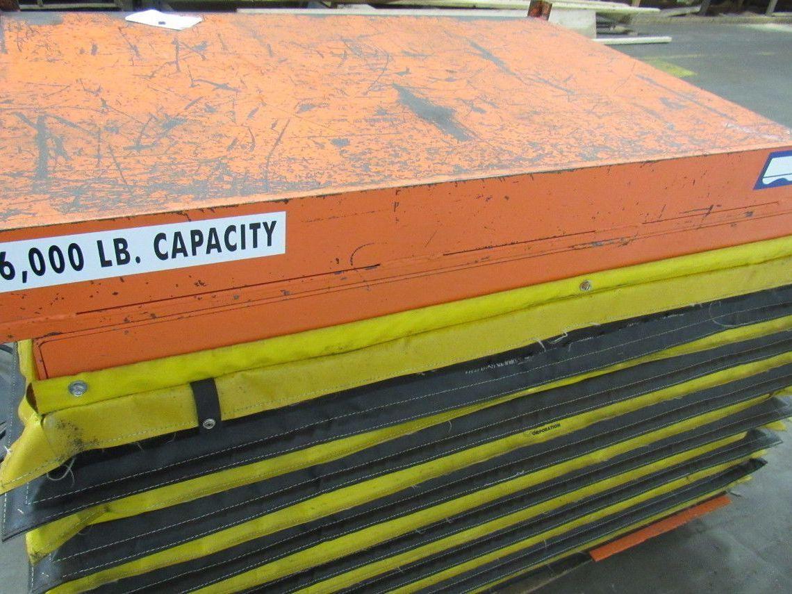 Airfloat 6000Lb Capacity Pneumatic Scissor Lift Table 60"x47" Top 11-36" Travel