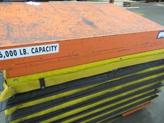 Airfloat 6000Lb Capacity Pneumatic Scissor Lift Table 60"x47" Top 11-36" Travel