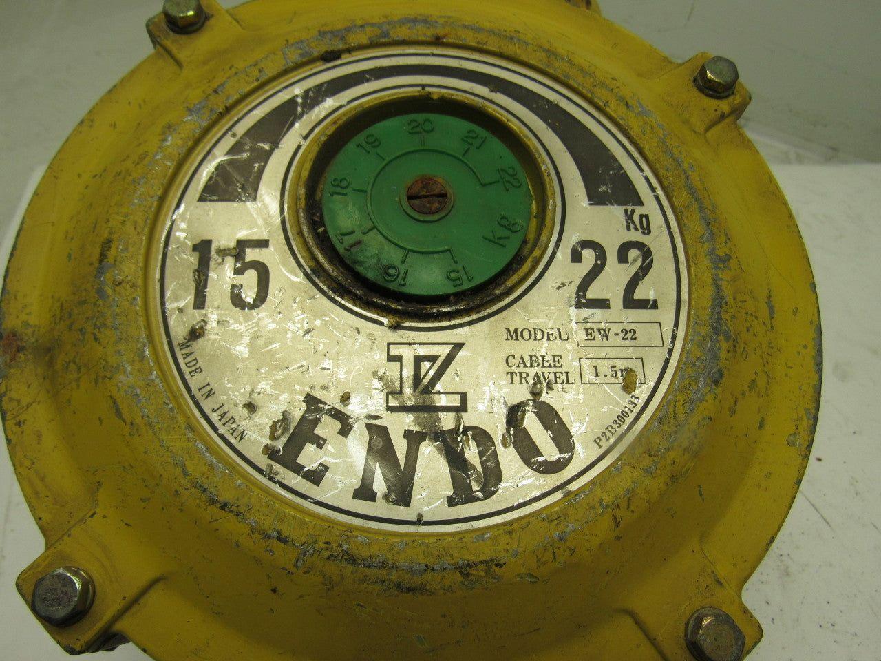 ENDO IZ EW-22 15kg to 22kg Spring Tool Balancer W/1.5M Cable