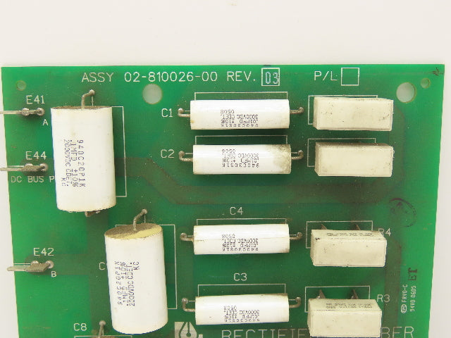 Liebert 02-810026-00 Rev 03 Rectifier Snubber Circuit Board PCB Card Module