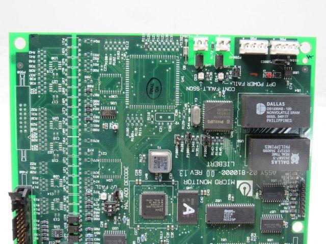Liebert 02-810000-00 Rev 13 Micro Monitor Circuit Board PCB Card Module