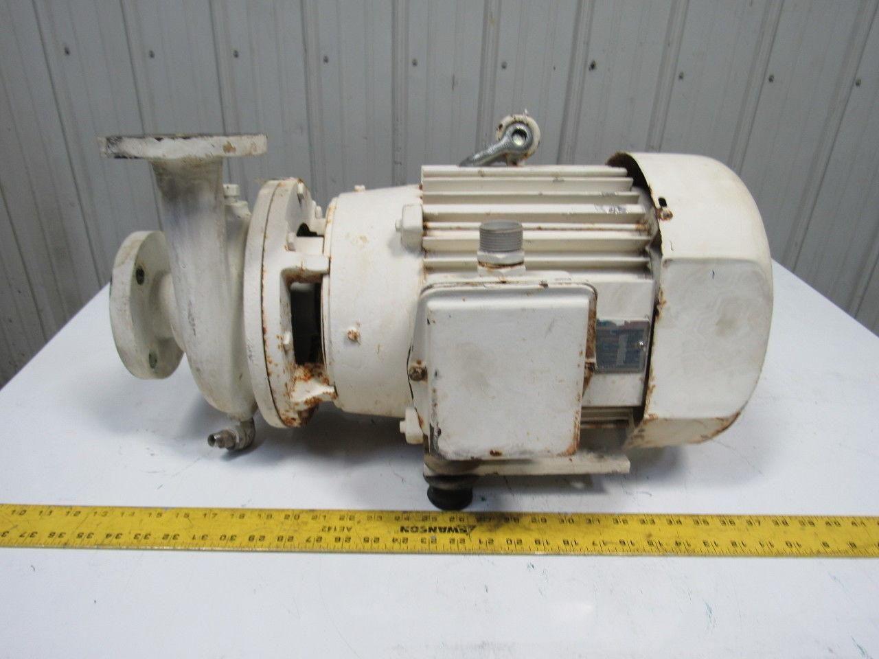 Dietz Ampco 7.5Hp 3450RPM 220/440V 3Ph 2" x 1-1/2" ZC2 Flange Centrifugal Pump