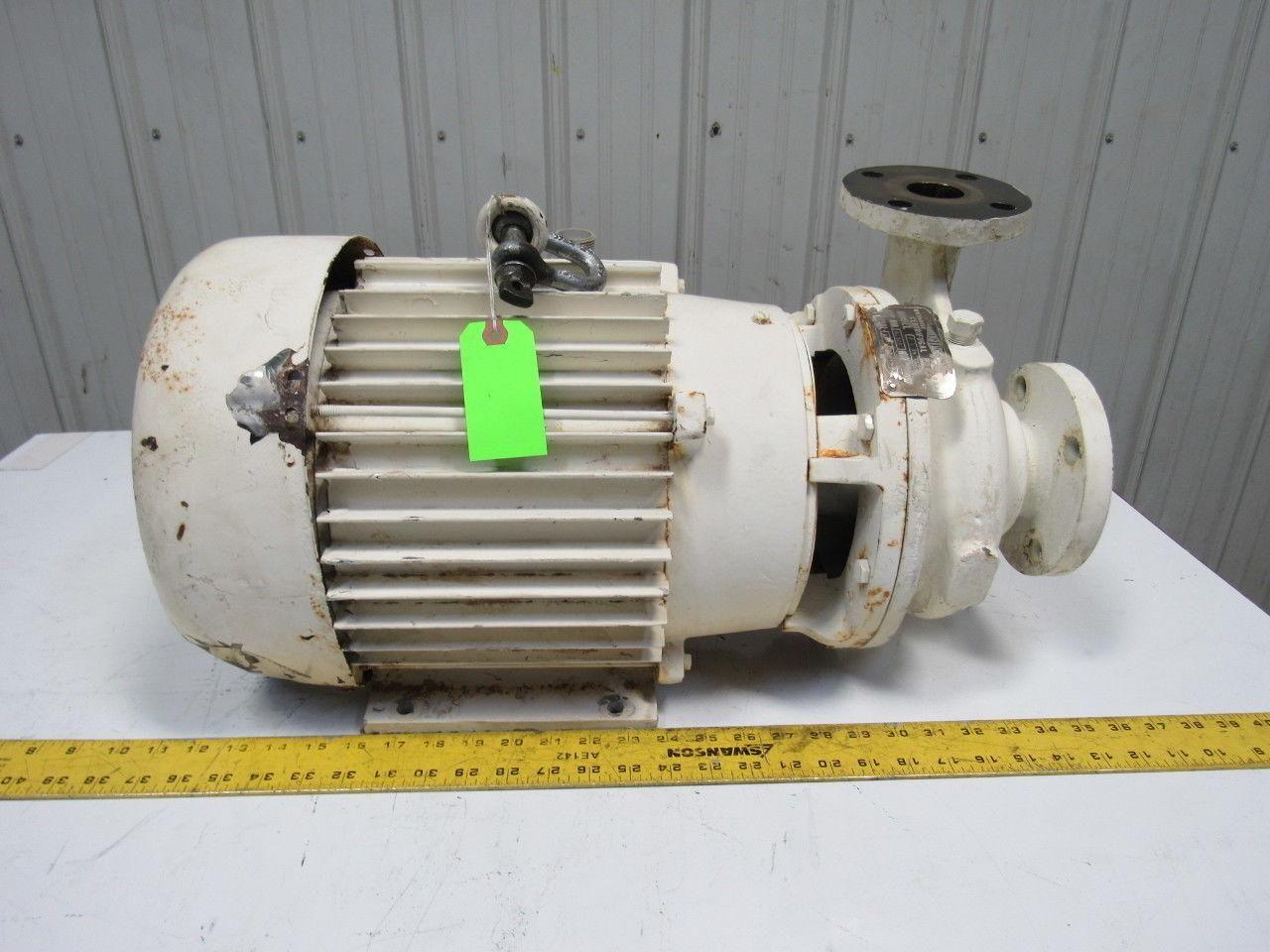 Dietz Ampco 7.5Hp 3450RPM 220/440V 3Ph 2" x 1-1/2" ZC2 Flange Centrifugal Pump