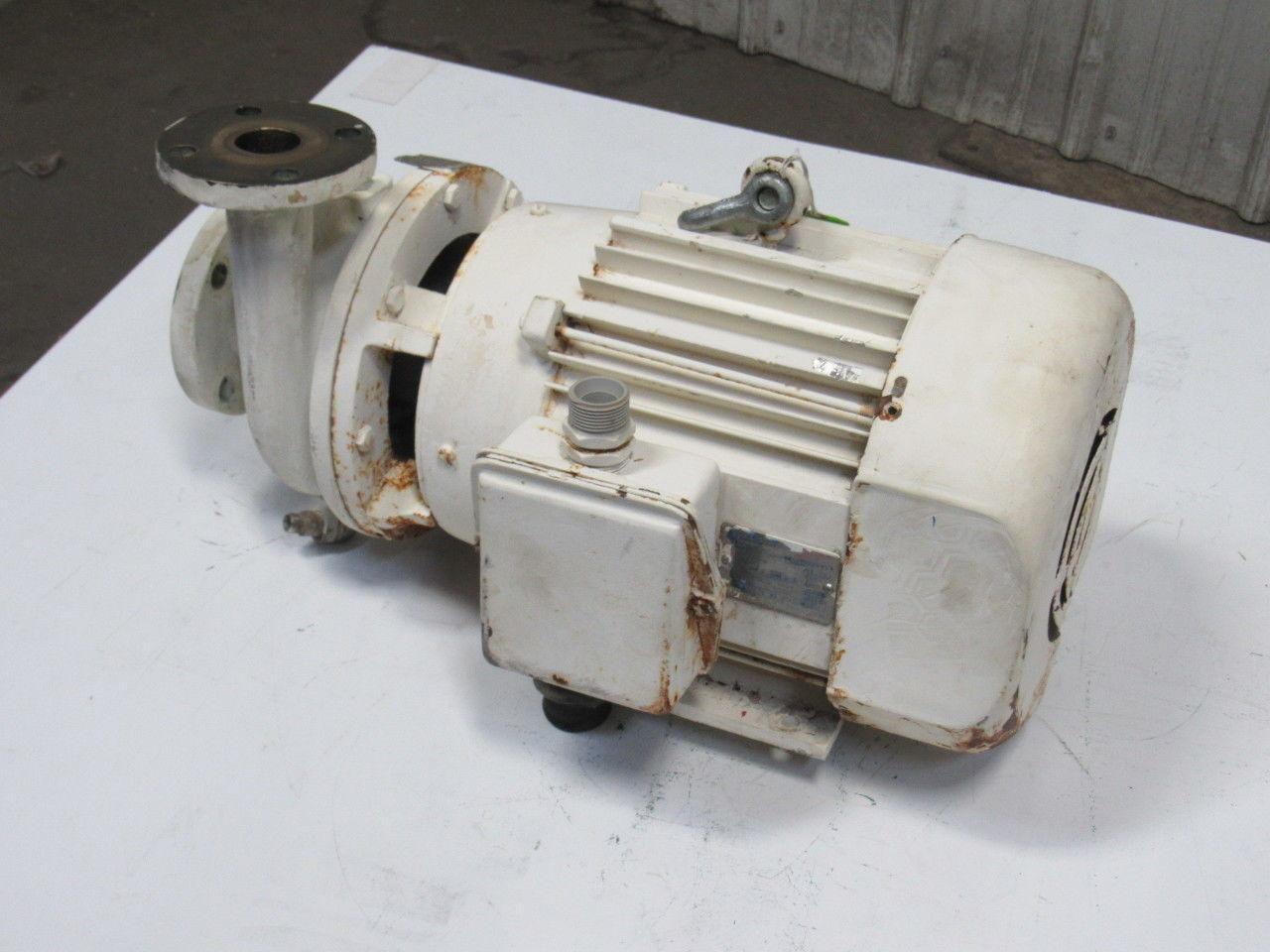 Dietz Ampco 7.5Hp 3450RPM 220/440V 3Ph 2" x 1-1/2" ZC2 Flange Centrifugal Pump