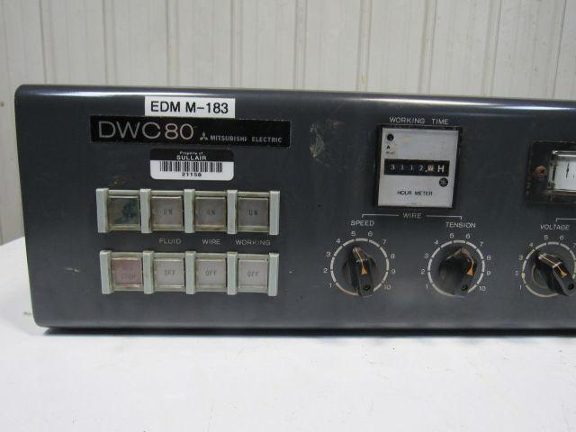 Mitsubishi DWC-80 Wire EDM Machine Set Up Control Panel HMI