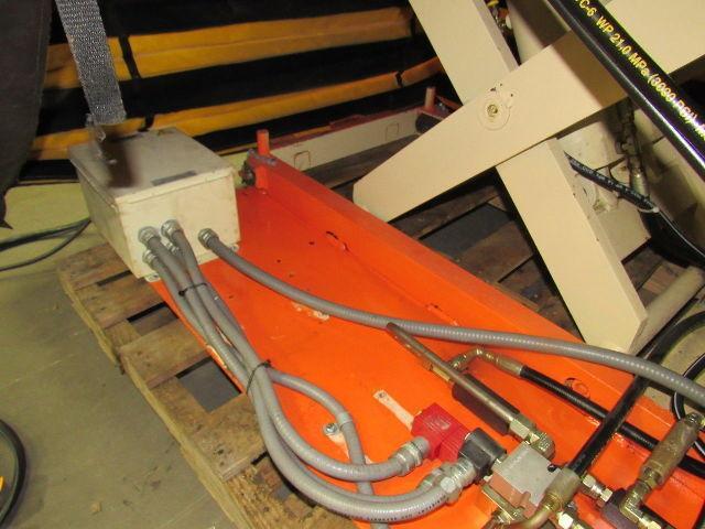 Globe AA-4361SF 3500LB Electric Lift Table 60"x60" 30° Tilt Top 49" to 12" 3Ph