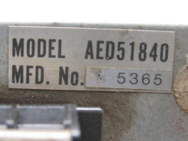 Panasonic AED51840/ZUEP53481 Servo Amplifier From a AW-005CL Manipulator