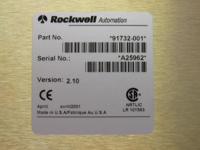 Rockwell Automation 91732-001 Version 2.10 DataMyte Key Pad Keyboard