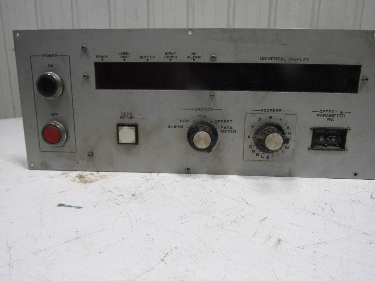 YASNAC SHIZUOKA 58407 Operator Interface Control Panel 3 Axes CNC