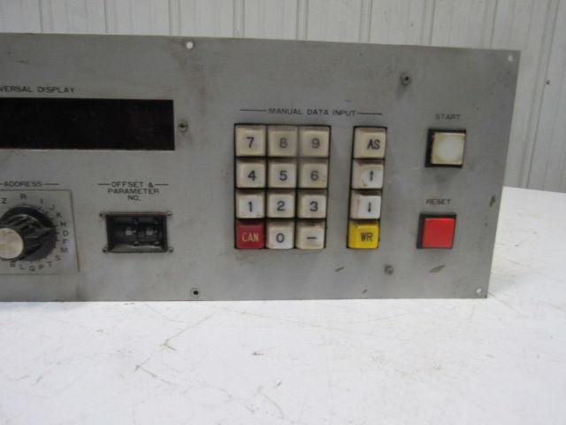 YASNAC SHIZUOKA 58407 Operator Interface Control Panel 3 Axes CNC