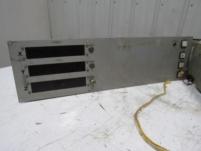 YASNAC SHIZUOKA 58407 Operator Interface Control Panel 3 Axes CNC