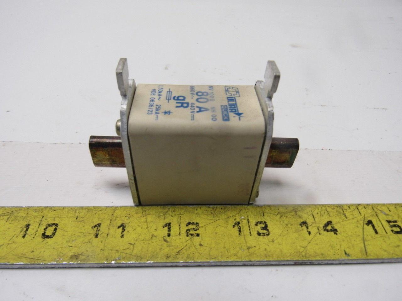 ULTRA QUICK NV 100U NH00 80A Fuse 660V 440V 25kA