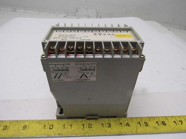 Balluff 516-706-A-3 Power Supply 24V DC 500MA 110V/220V