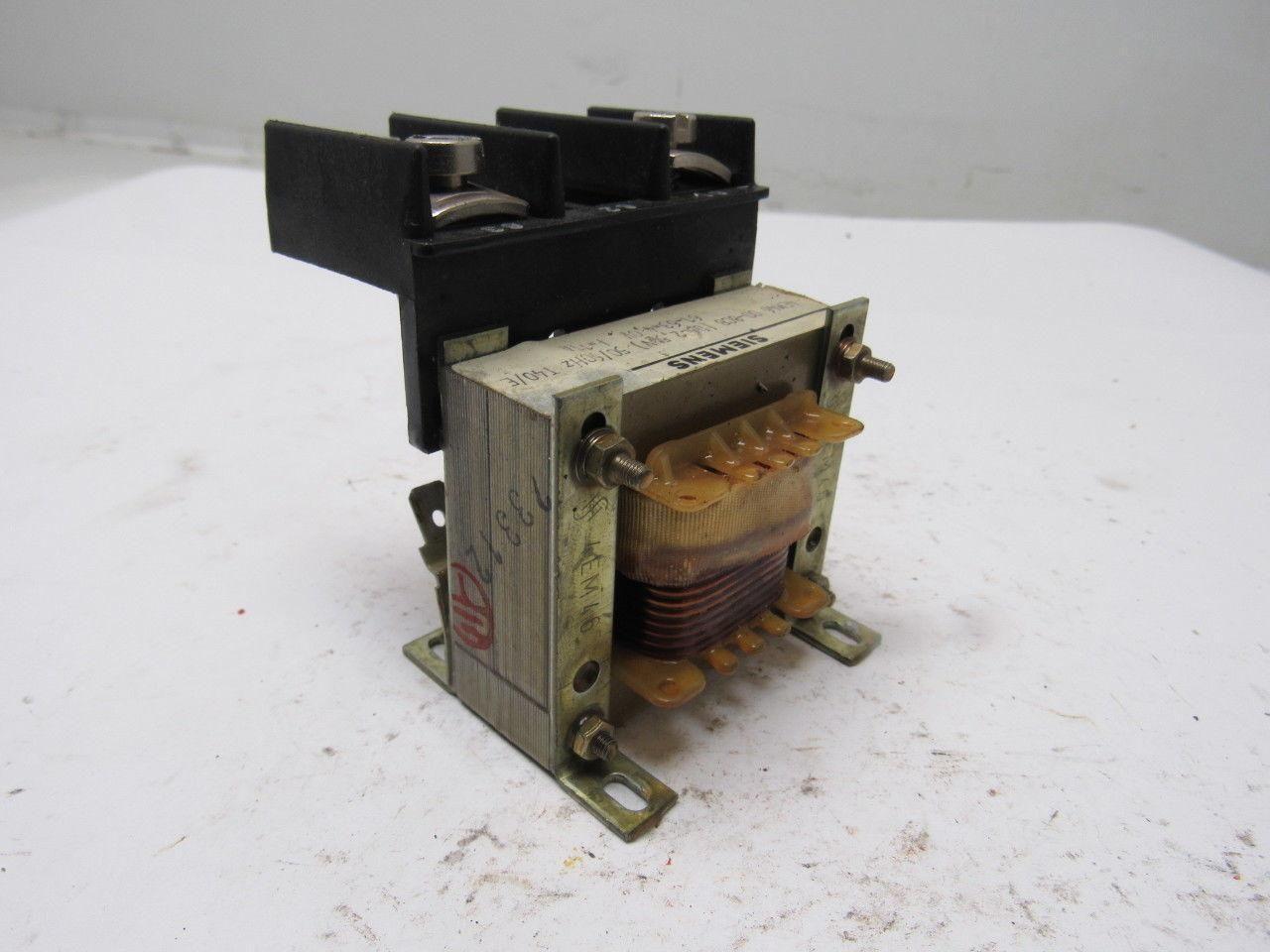 Siemens 4EM46 00.8CB Single Phase Transformer 50/90Hz-T40/E