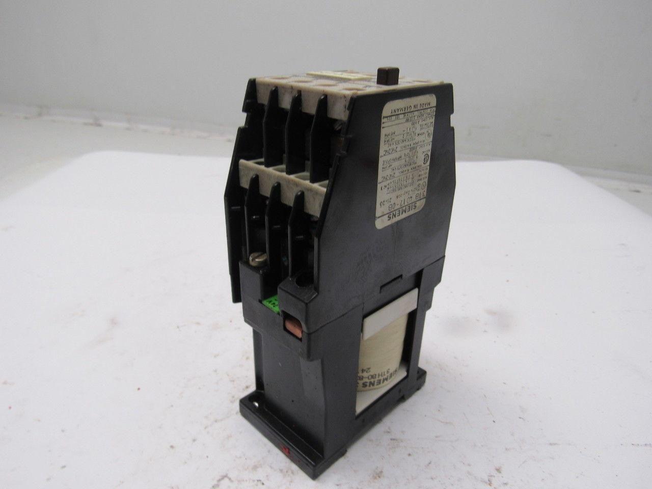 Siemens 3TB4017-0B Contactor 24VDC Coil