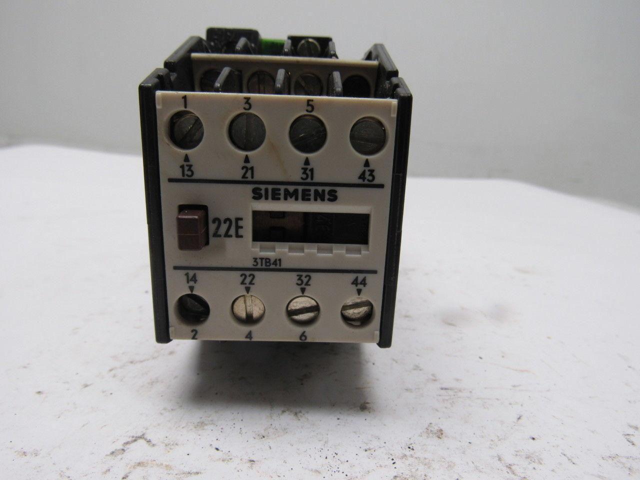 Siemens 3TB4117-0B Contactor 120V Coil