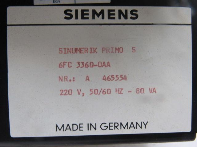 Siemens Sinumerik Primo S 6FC3360-0AA Operator interface Control Panel