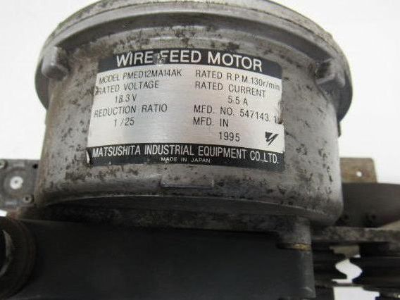 Matsushita PMED12MA14AK Wire Feed Motor Assembly From a AW-005CL Manipulator