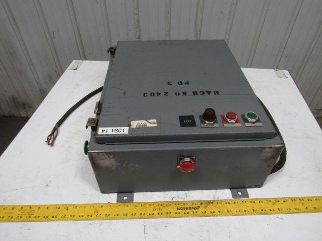 Hoffman 20x24x8" Electrical Enclosure Motor Starter Transformer Control Box
