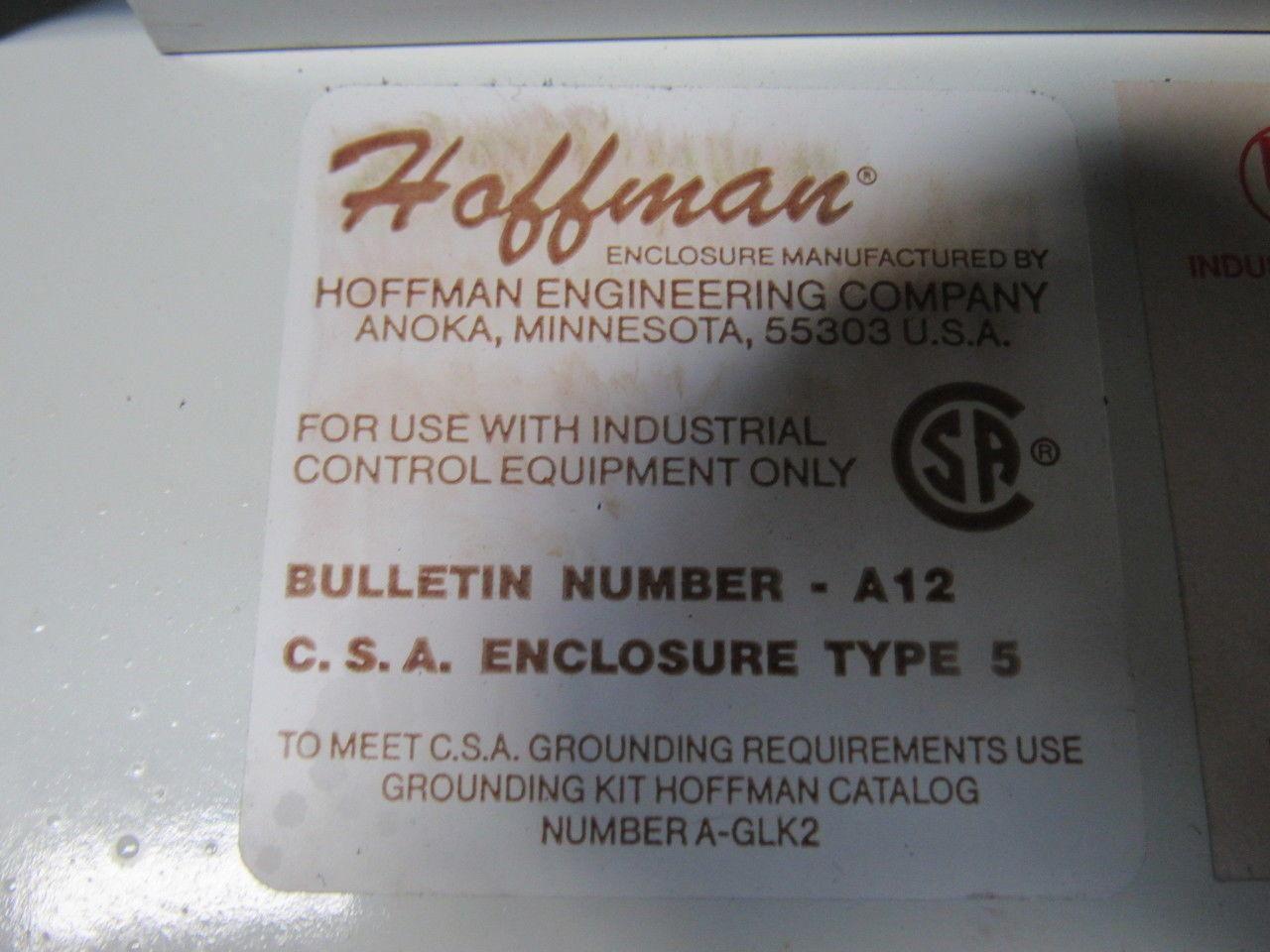 Hoffman 20x24x8" Electrical Enclosure Motor Starter Transformer Control Box