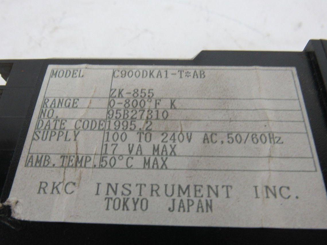 Sterlcool C900DKA1-T*AB ZK-855 Rex-C900 Temperature Controller 0-800°F