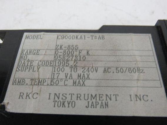 Sterlcool C900DKA1-T*AB ZK-855 Rex-C900 Temperature Controller 0-800°F