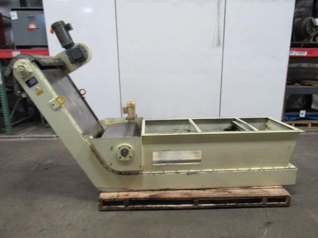 Knoll 650MS Magnetic Chip Conveyor 25-1/2" Belt 8.5FPM W/ Magnetic Power Roller