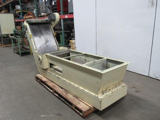 Knoll 650MS Magnetic Chip Conveyor 25-1/2" Belt 8.5FPM W/ Magnetic Power Roller