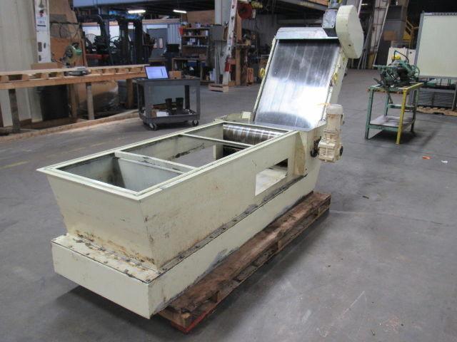 Knoll 650MS Magnetic Chip Conveyor 25-1/2" Belt 8.5FPM W/ Magnetic Power Roller