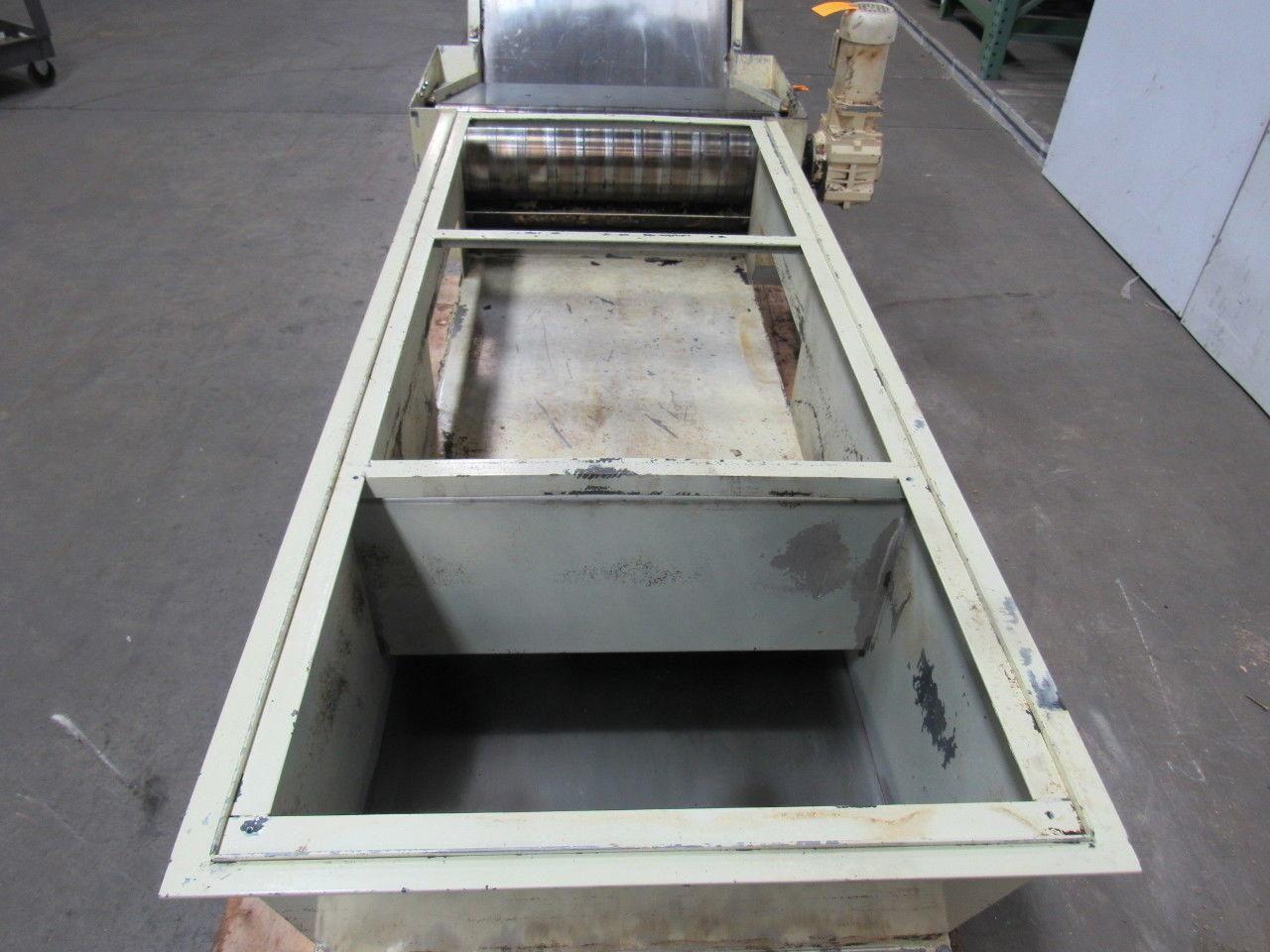 Knoll 650MS Magnetic Chip Conveyor 25-1/2" Belt 8.5FPM W/ Magnetic Power Roller