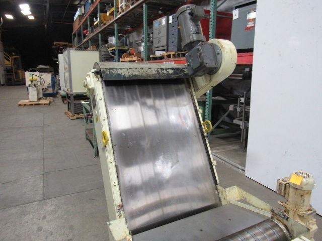 Knoll 650MS Magnetic Chip Conveyor 25-1/2" Belt 8.5FPM W/ Magnetic Power Roller