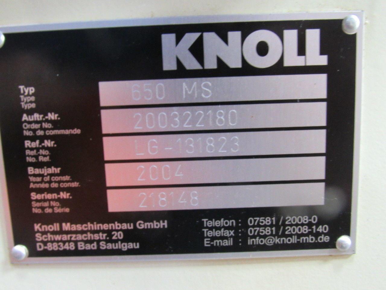 Knoll 650MS Magnetic Chip Conveyor 25-1/2" Belt 8.5FPM W/ Magnetic Power Roller