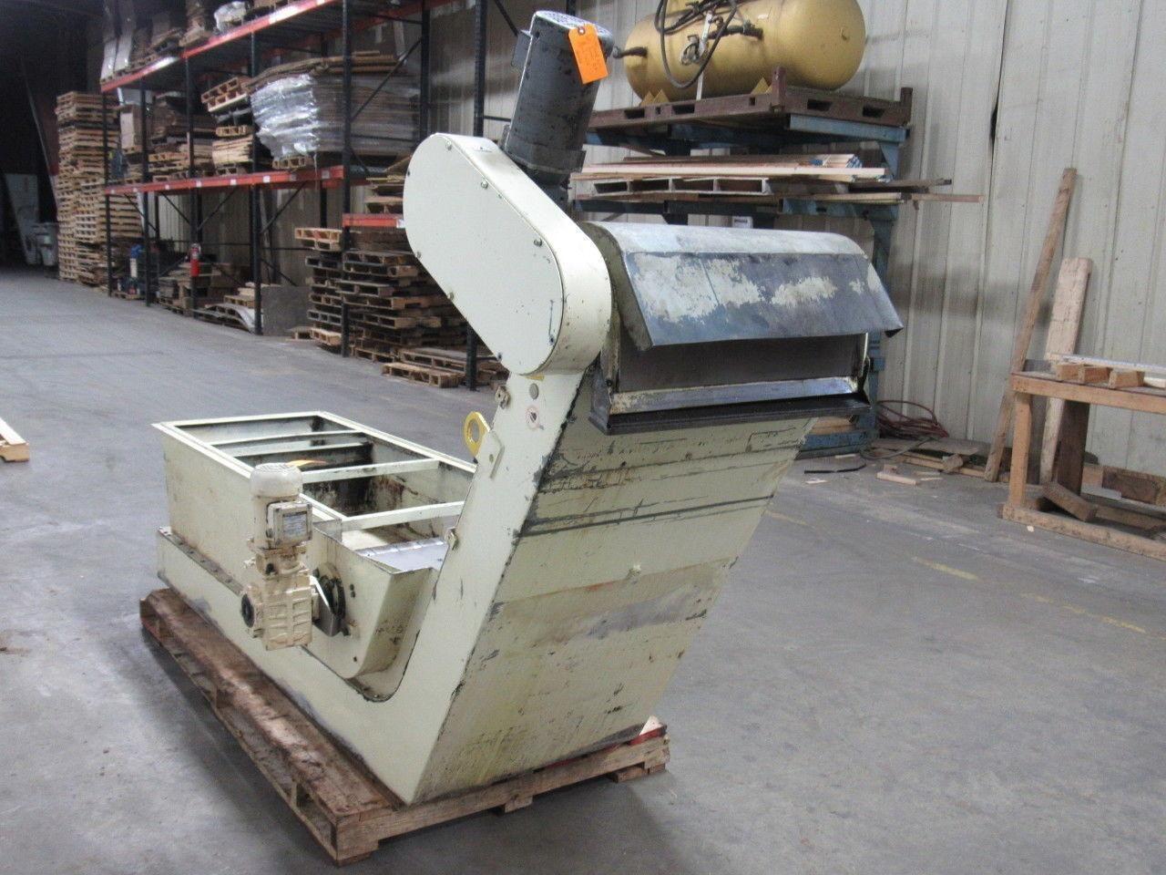 Knoll 650MS Magnetic Chip Conveyor 25-1/2" Belt 8.5FPM W/ Magnetic Power Roller