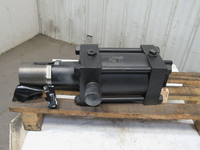 8" Bore 6" Stroke Hydraulic Cylinder Trunnion Mount 5"-12 Threaded Shaft